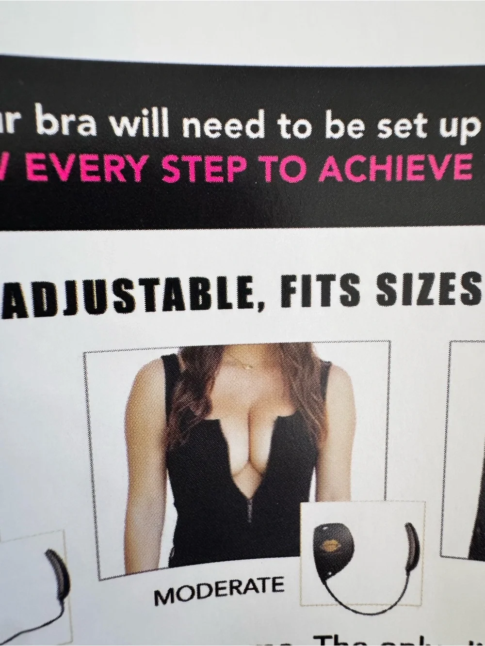 Misses Kisses Bra with - 4 Pack, strap, storage bag and instruction booklet - Picture 6 of 6